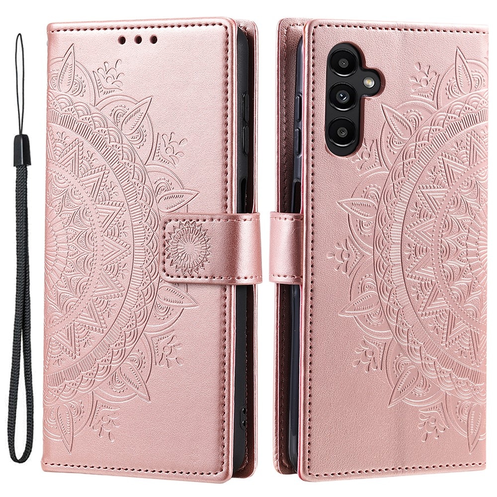 Samsung Galaxy A55 Handytasche Mandala roségold