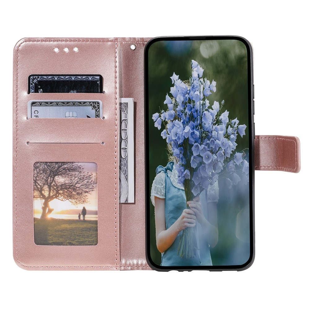 Samsung Galaxy A55 Handytasche Mandala roségold