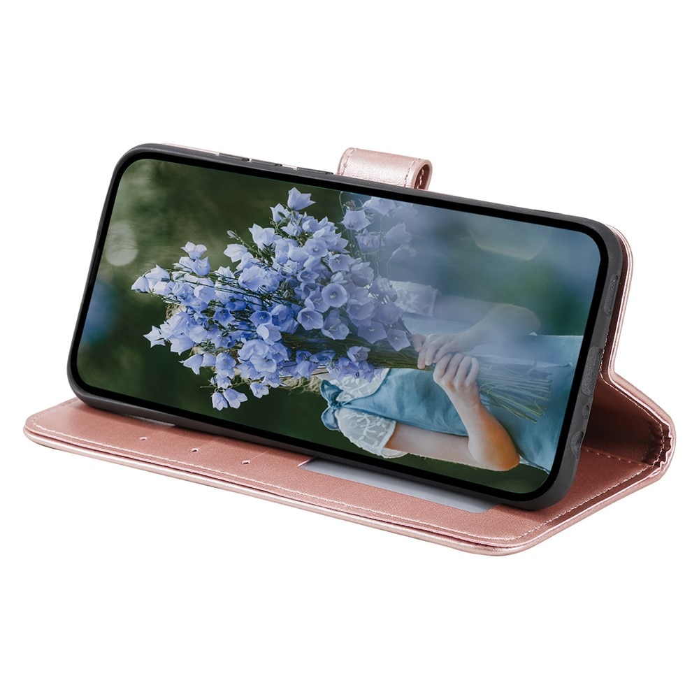 Samsung Galaxy A55 Handytasche Mandala roségold