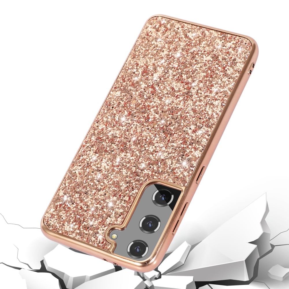 Samsung Galaxy S24 Glitzerhülle roségold