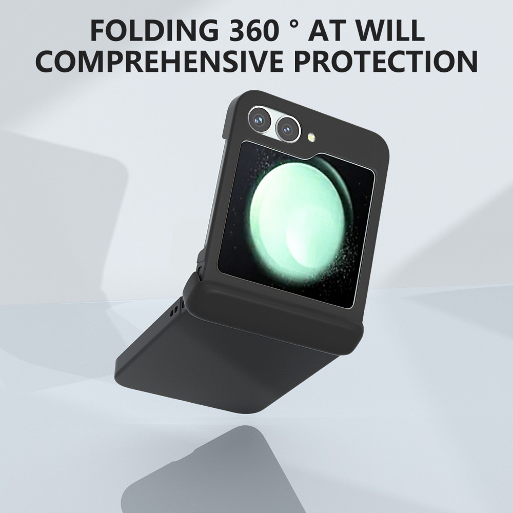 Samsung Galaxy Z Flip 6 Gummierte Hardcover Hinge Protection schwarz