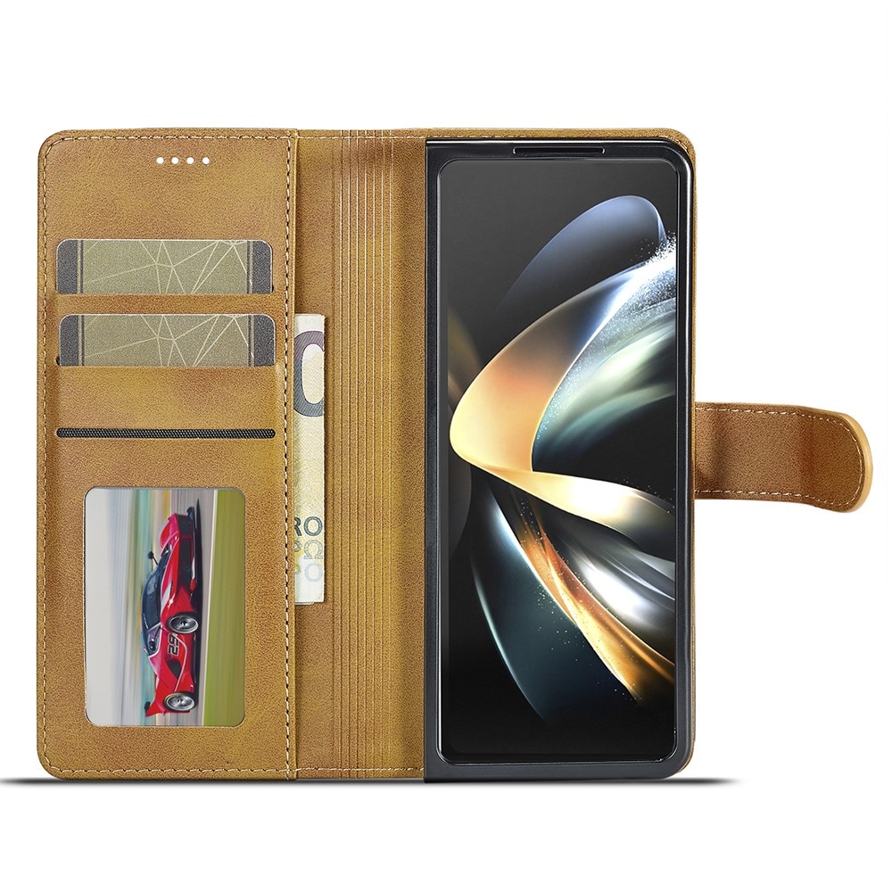 Portemonnaie-Hülle Samsung Galaxy Z Fold 6 cognac