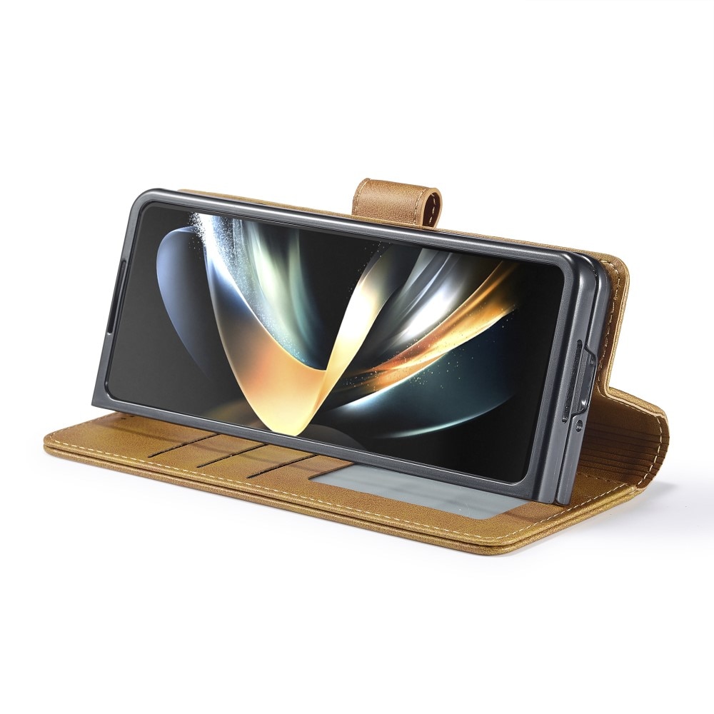 Portemonnaie-Hülle Samsung Galaxy Z Fold 6 cognac