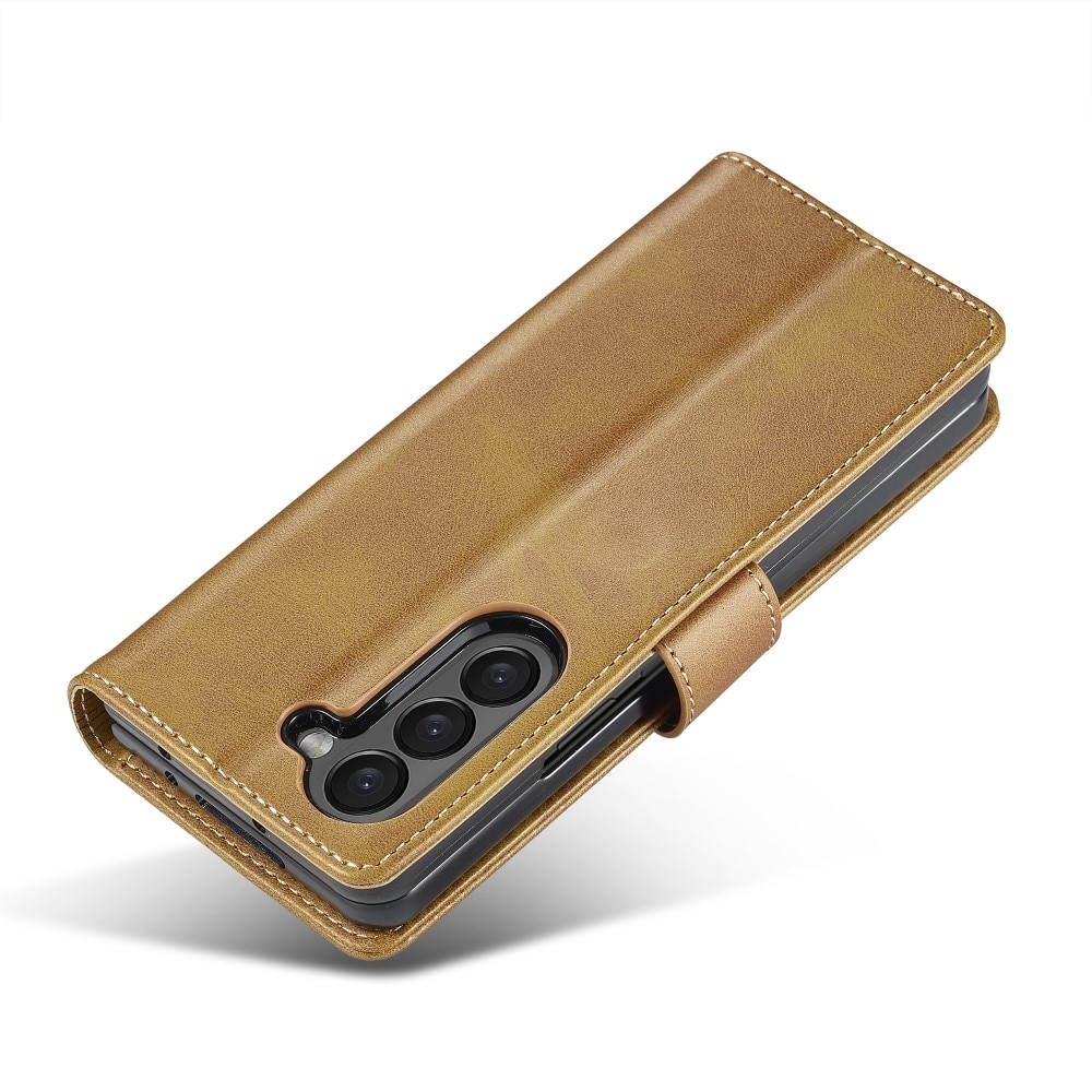 Portemonnaie-Hülle Samsung Galaxy Z Fold 6 cognac