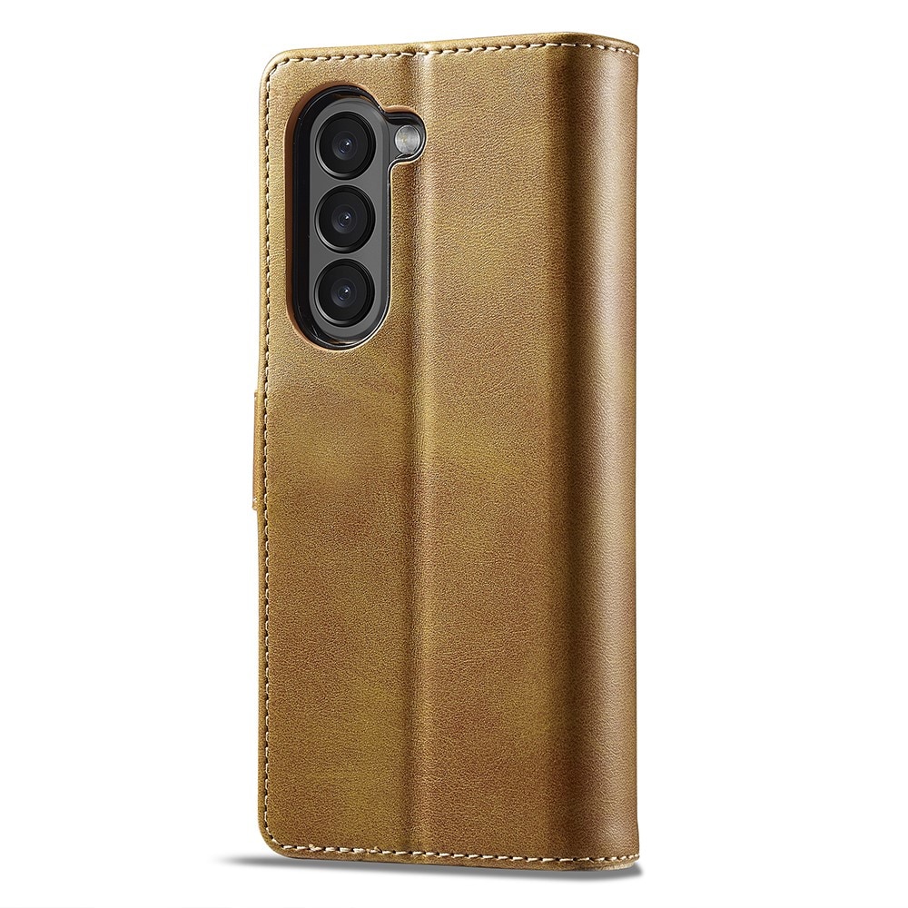 Portemonnaie-Hülle Samsung Galaxy Z Fold 6 cognac