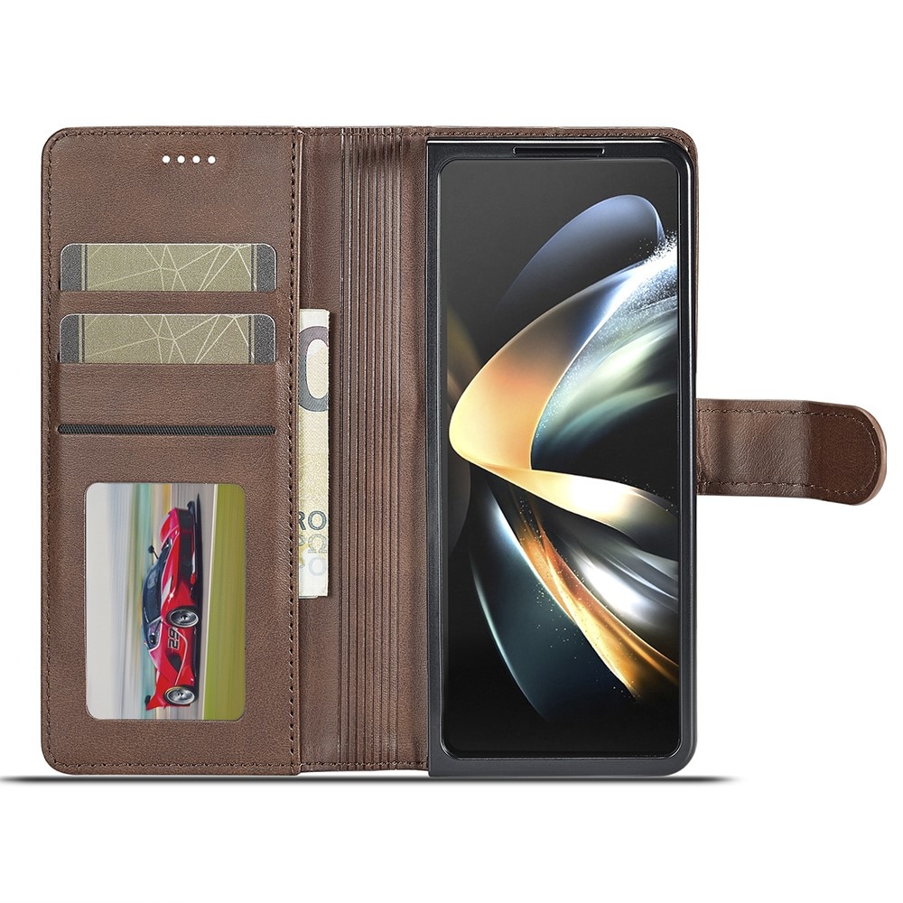 Portemonnaie-Hülle Samsung Galaxy Z Fold 6 braun