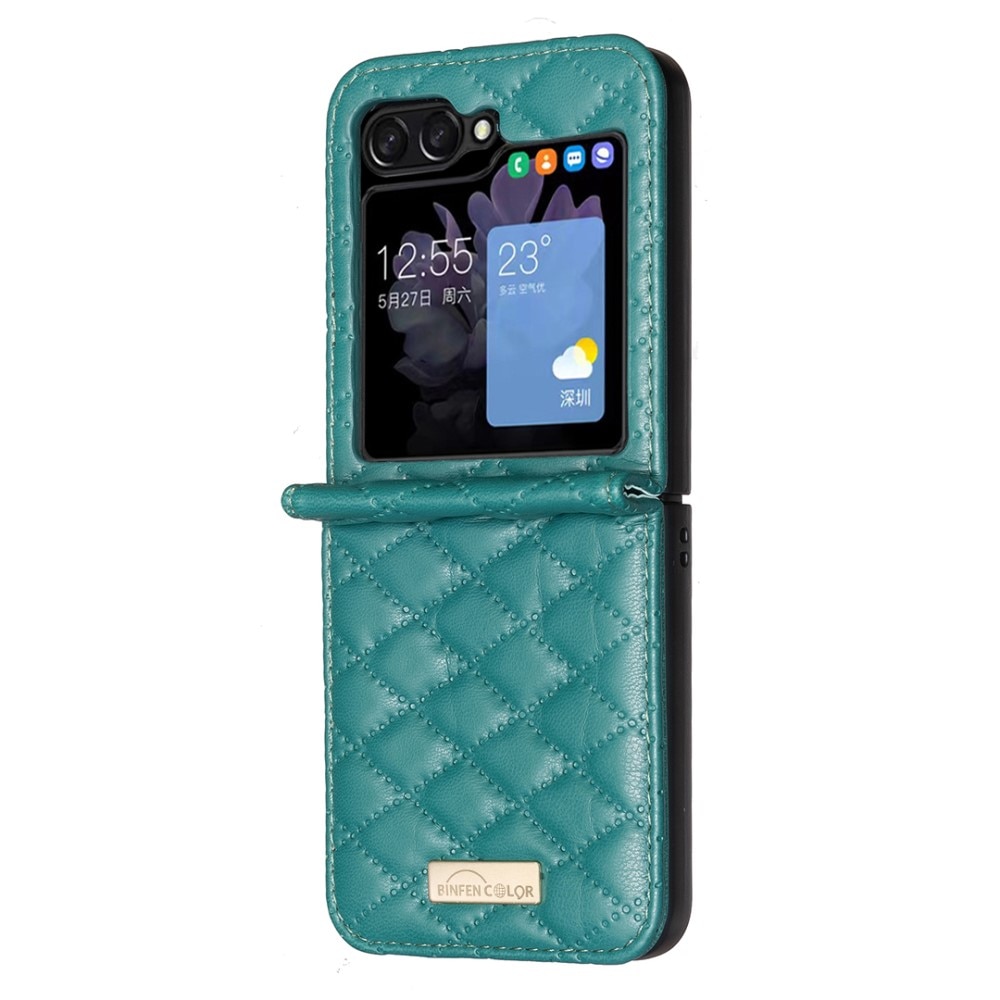 Samsung Galaxy Z Flip 6 Handytasche Quilted grün