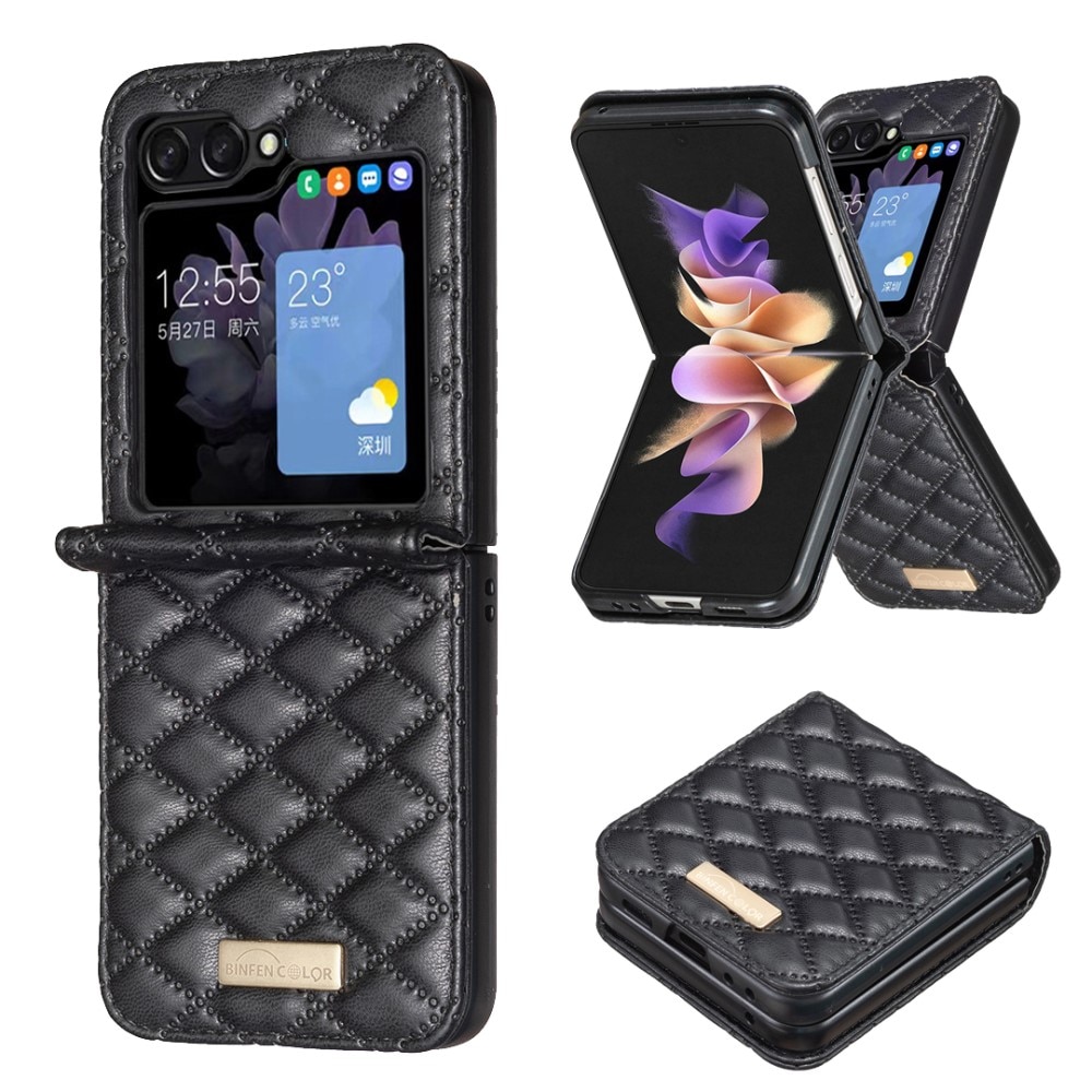 Samsung Galaxy Z Flip 6 Handytasche Quilted schwarz