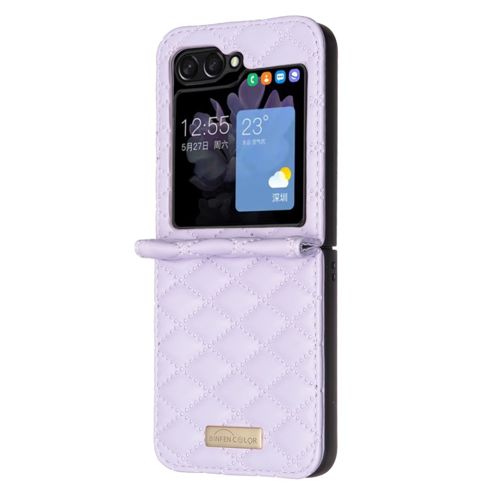 Samsung Galaxy Z Flip 6 Handytasche Quilted lila