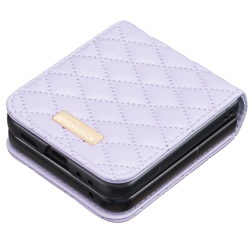 Samsung Galaxy Z Flip 6 Handytasche Quilted lila