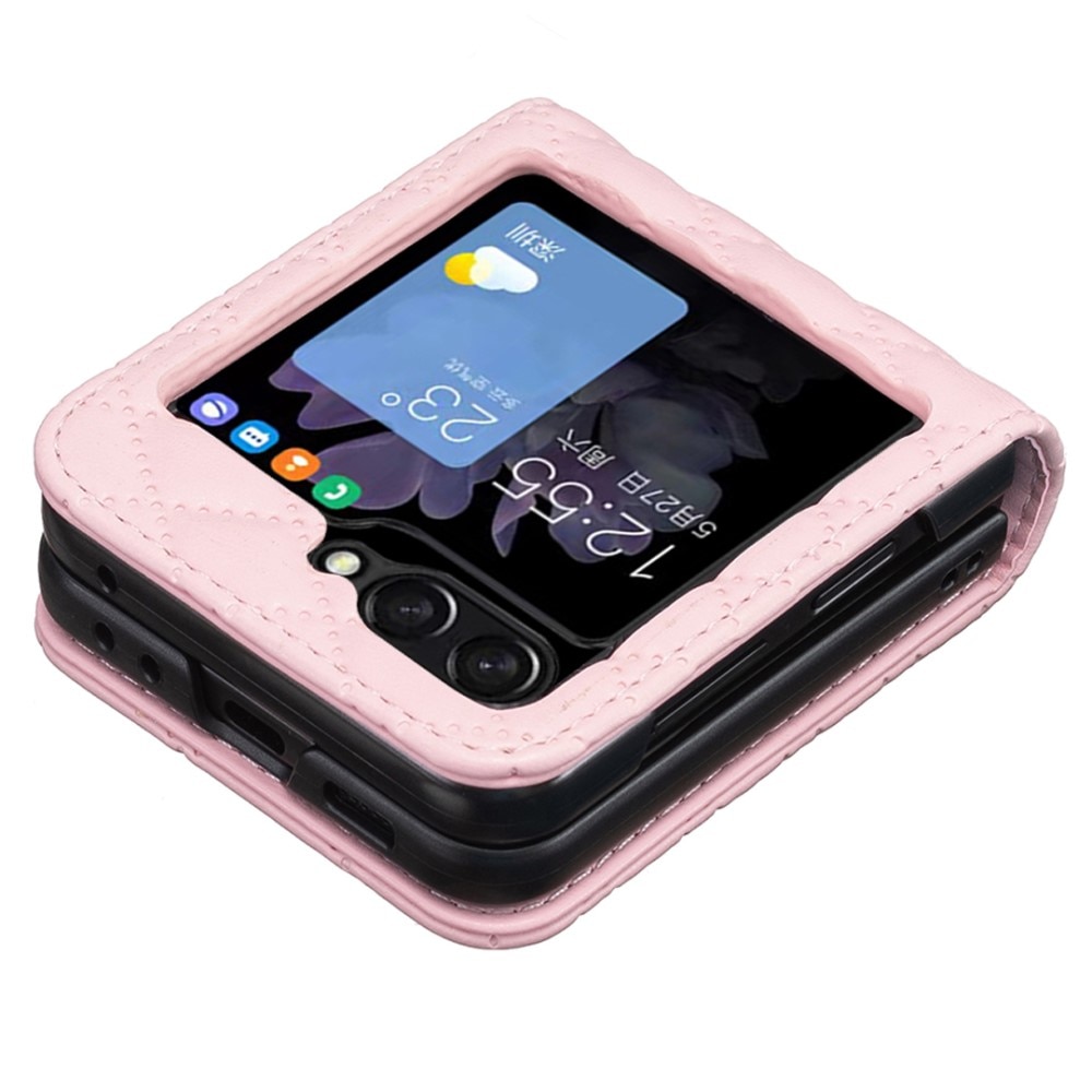 Samsung Galaxy Z Flip 6 Handytasche Quilted rosa