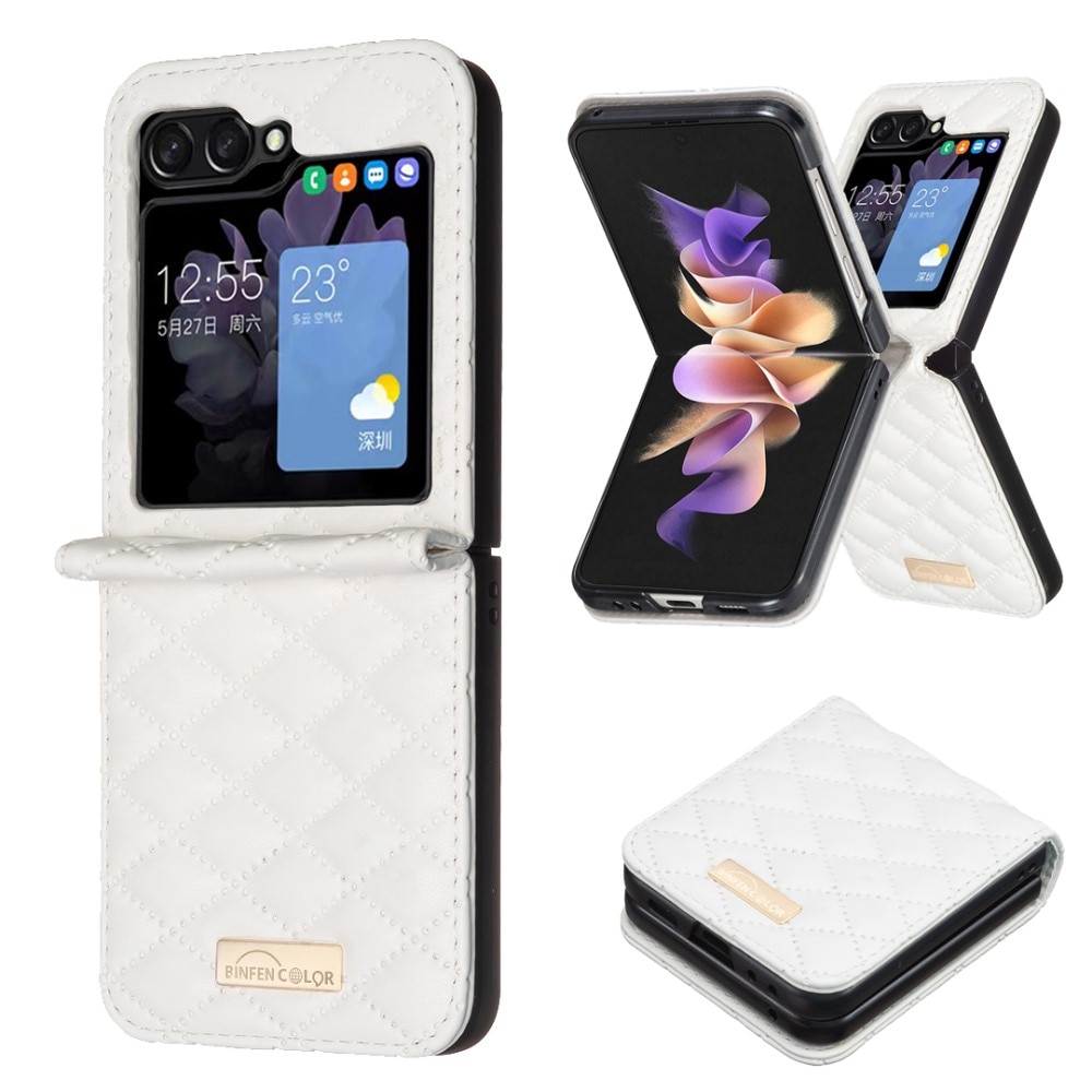 Samsung Galaxy Z Flip 6 Handytasche Quilted weiß