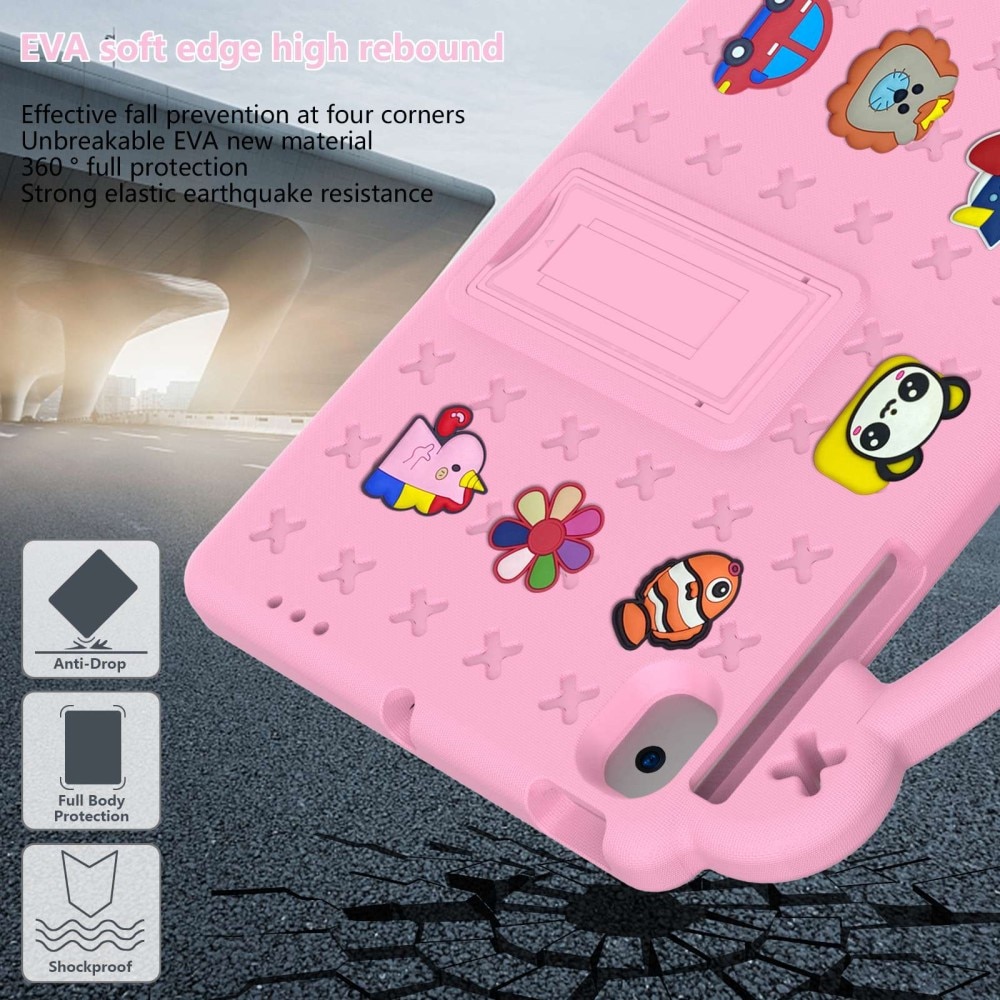 Samsung Galaxy Tab A8 10.5 Schutzhülle Kinder Kickstand EVA rosa