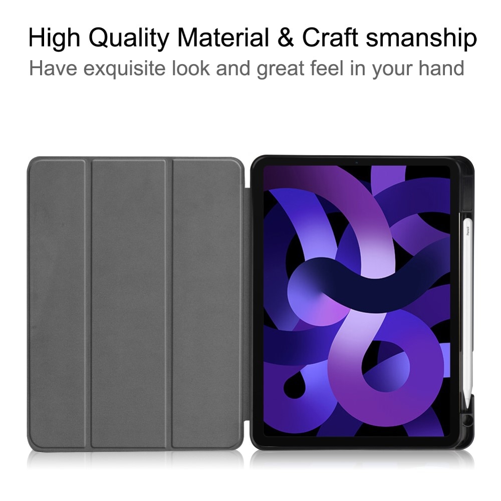 Apple iPad Air 11 7th Gen (2025) Tri-Fold Case Schutzhülle mit Touchpen-Halter schwarz