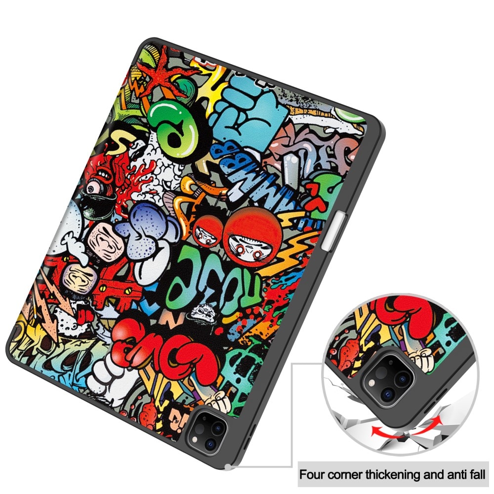 Apple iPad Air 13 (2024) Tri-Fold Case Schutzhülle Graffiti