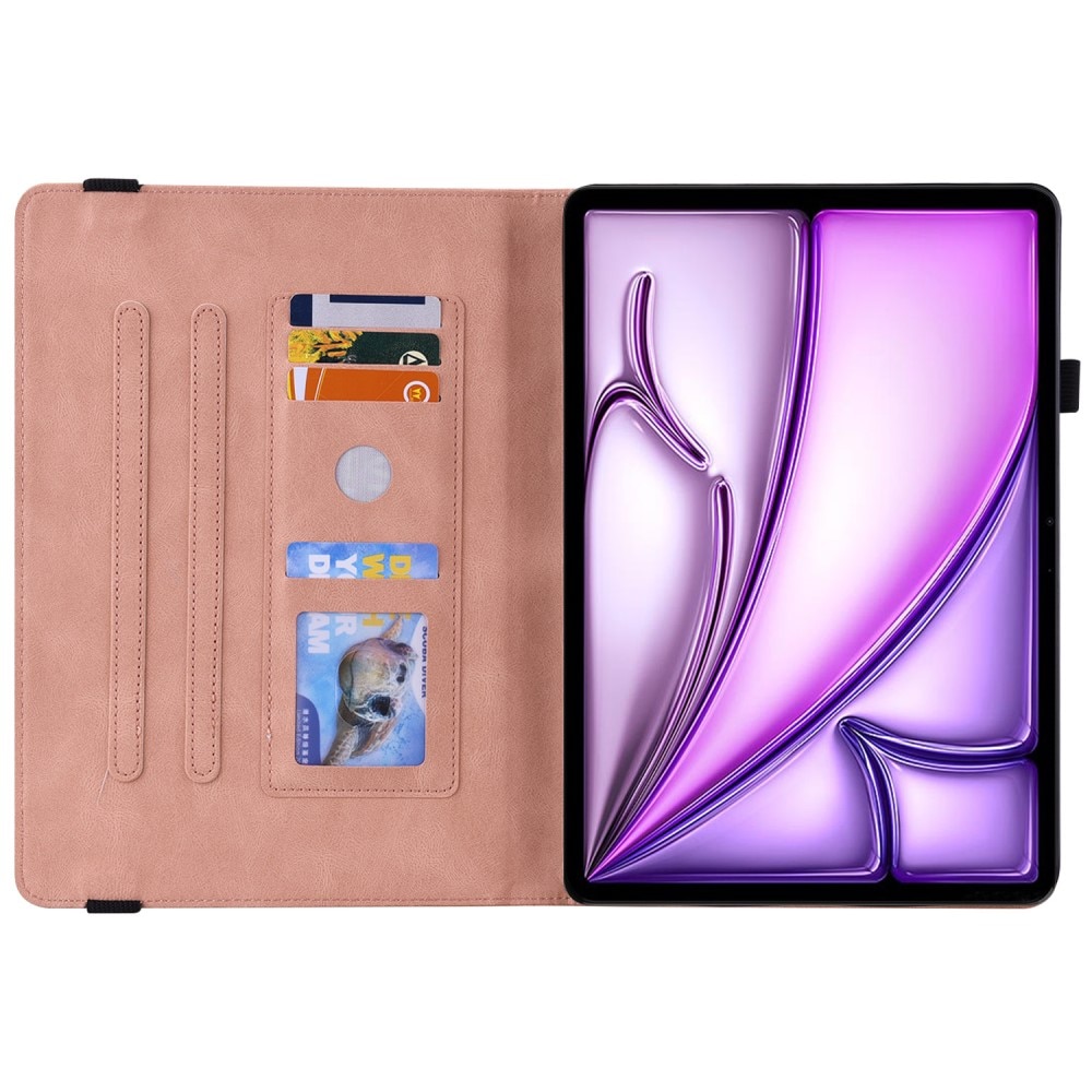 iPad Air 11 6th Gen (2024) Handytasche Schmetterling rosa