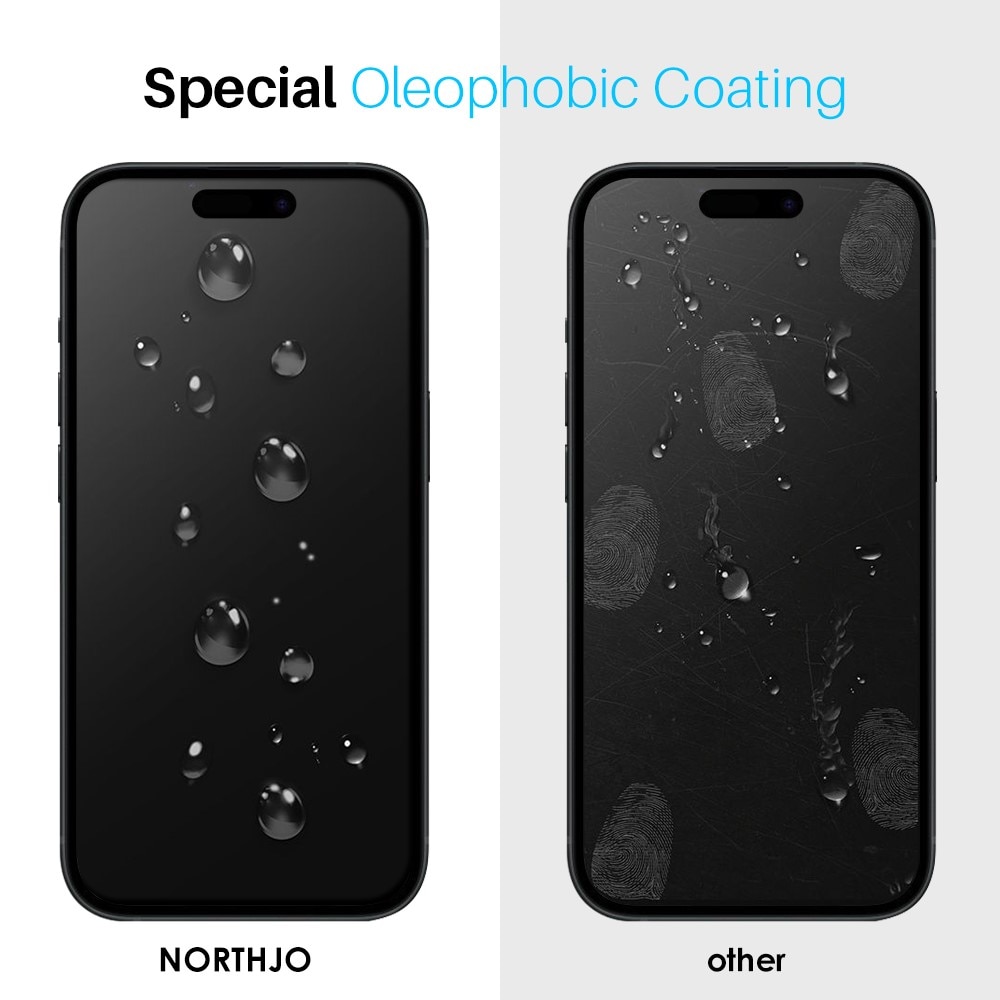 iPhone 15 Pro Displayschutz Panzerglas mit Montagerahmen (2 Stück)