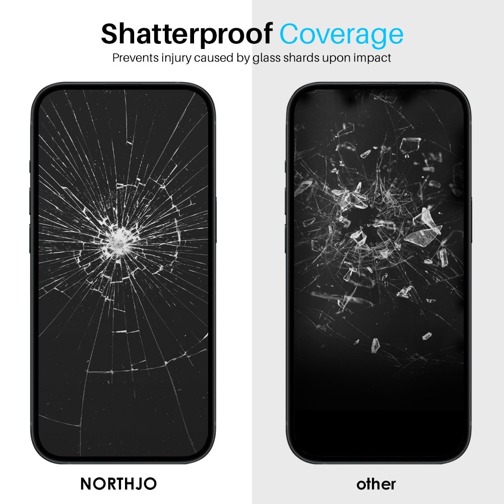 iPhone 15 Pro Displayschutz Panzerglas mit Montagerahmen (2 Stück)