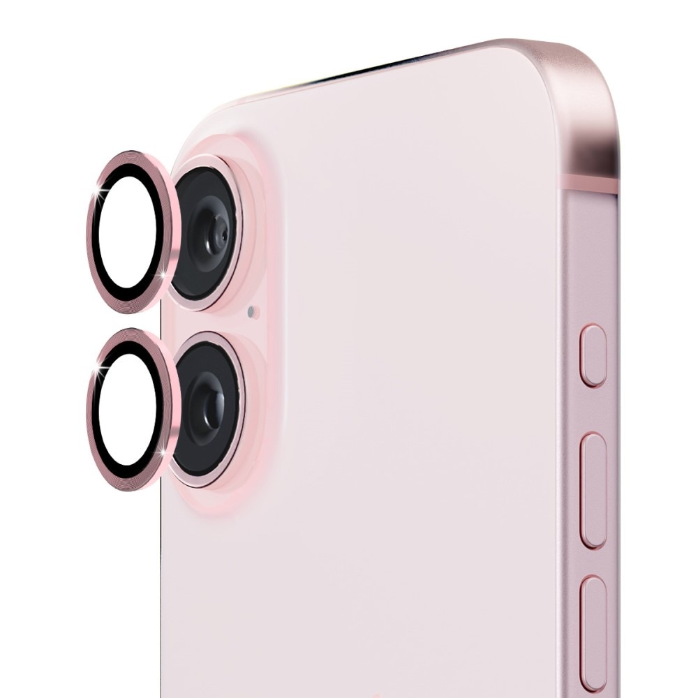 Panzerglas für Kamera Aluminium iPhone 16 Plus rosa