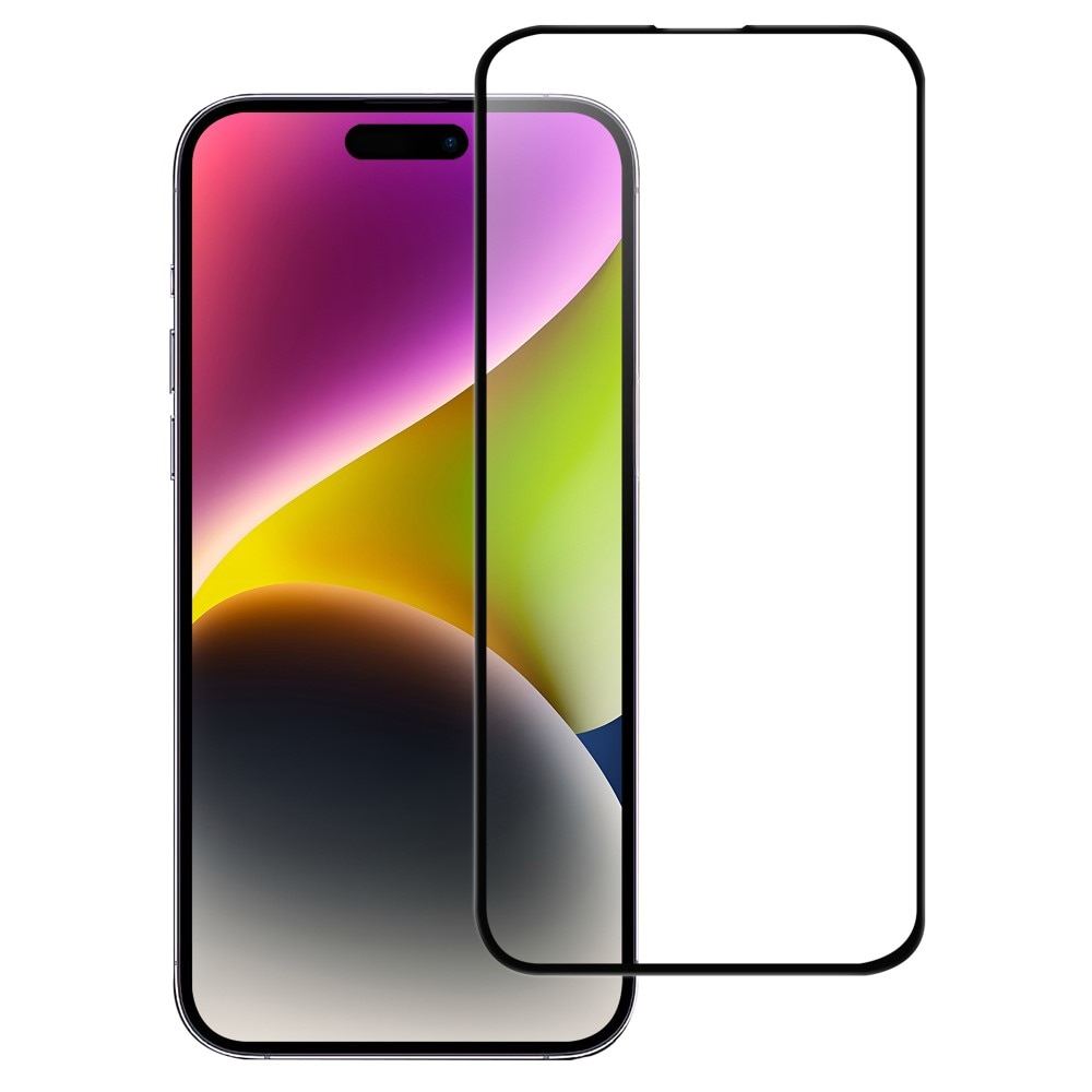 iPhone 16 Pro Vollabdeckendes Panzerglas schwarz