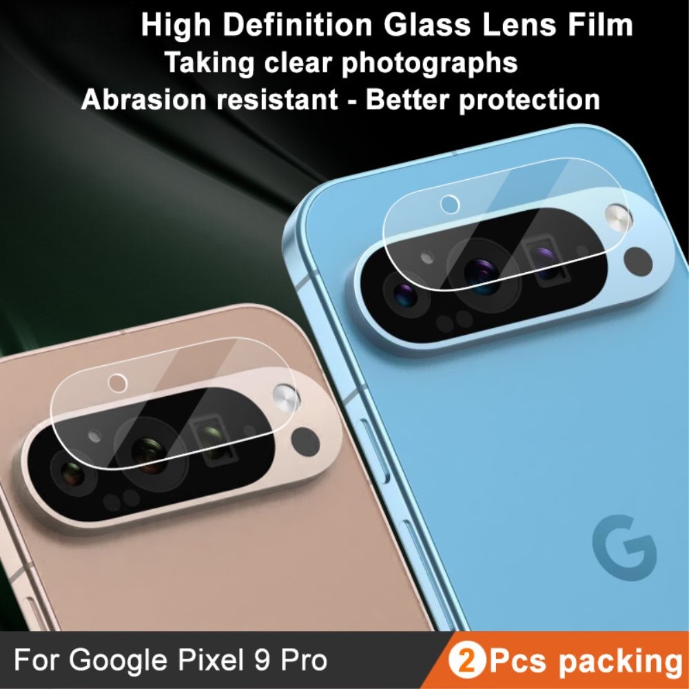 Panzerglas für Kamera 0.2mm Google Pixel 9 Pro (2 Stück) transparent