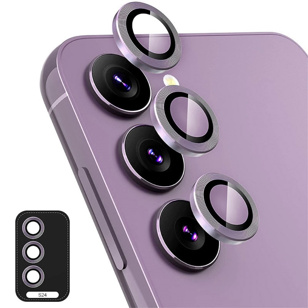Hat Prince Panzerglas für Kamera Aluminium Samsung Galaxy S24 lila