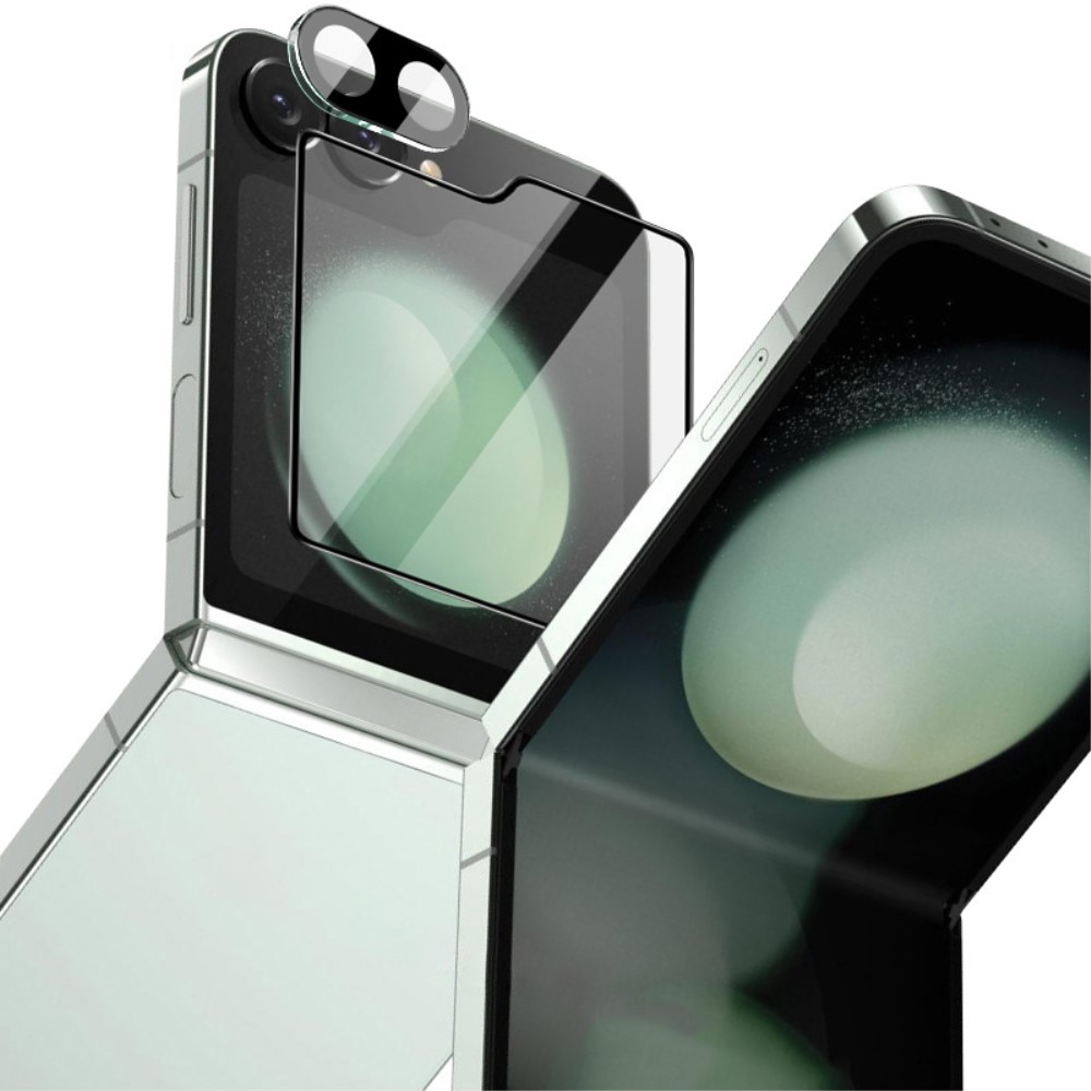 Panzerglas für Rückseitenbildschirm + Kamera Samsung Galaxy Z Flip 6 schwarz