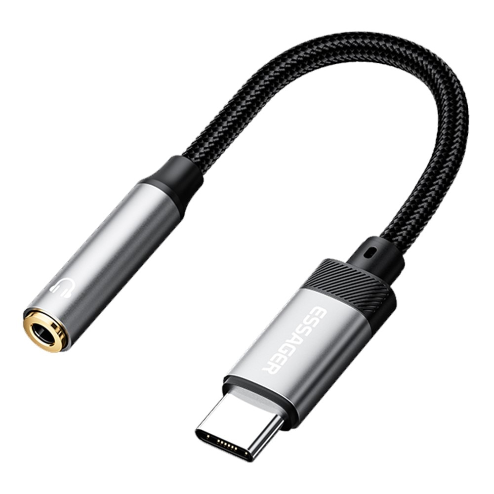 Kopfhöreradapter USB-C auf 3,5mm DAC schwarz