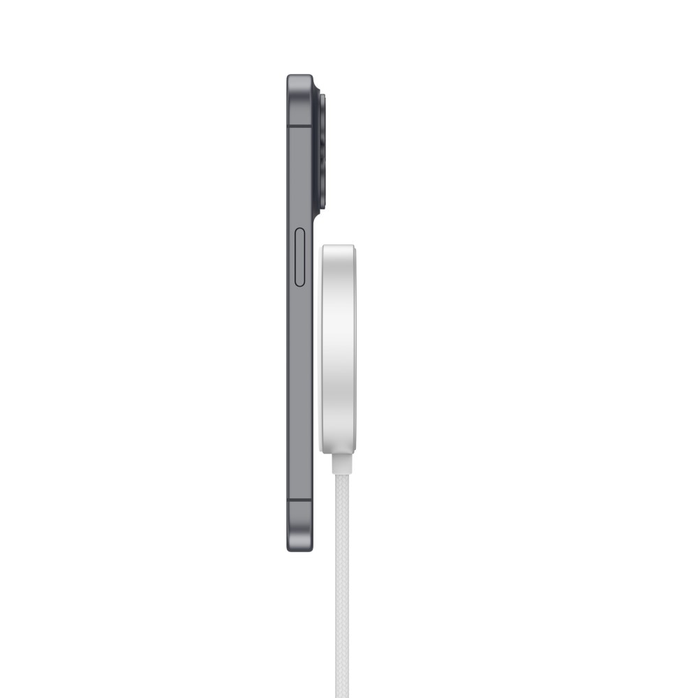 Apple iPhone 15 Qi2 15W MagSafe Wireless-Ladepad weiß