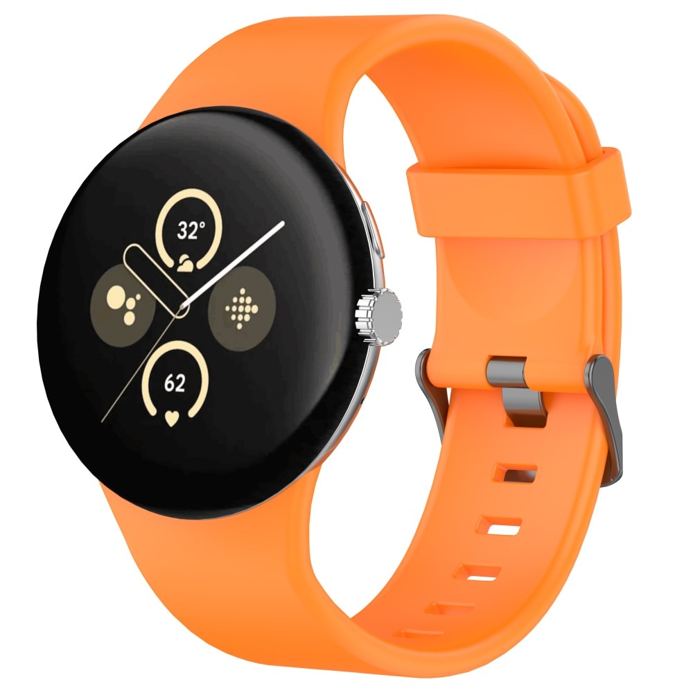 Google Pixel Watch 3 XL 45mm Armband aus Silikon orange