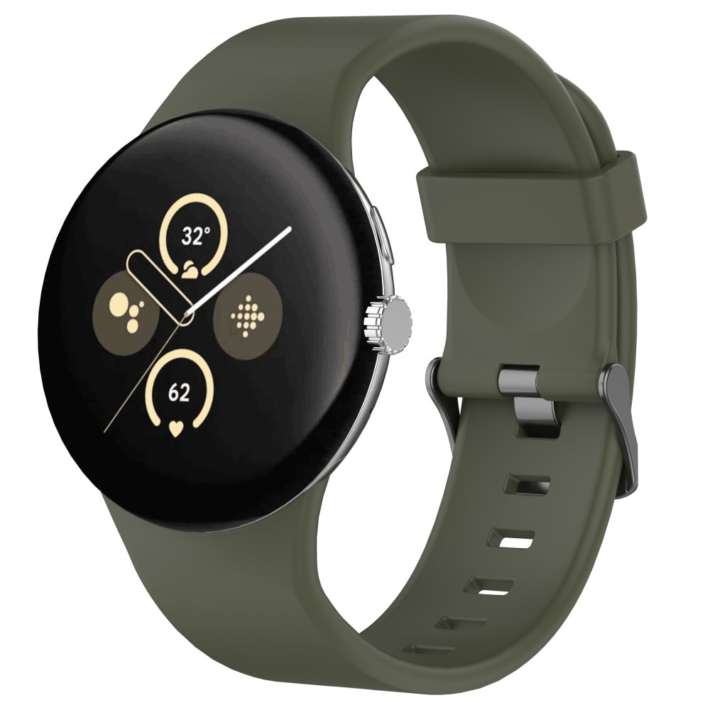 Google Pixel Watch 3 45mm Armband aus Silikon Grün