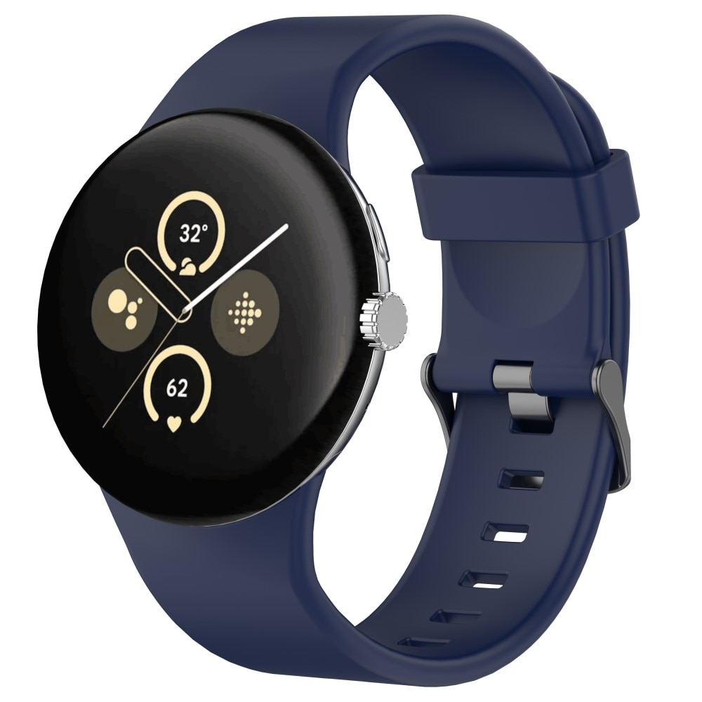 Google Pixel Watch 3 45mm Armband aus Silikon Blau