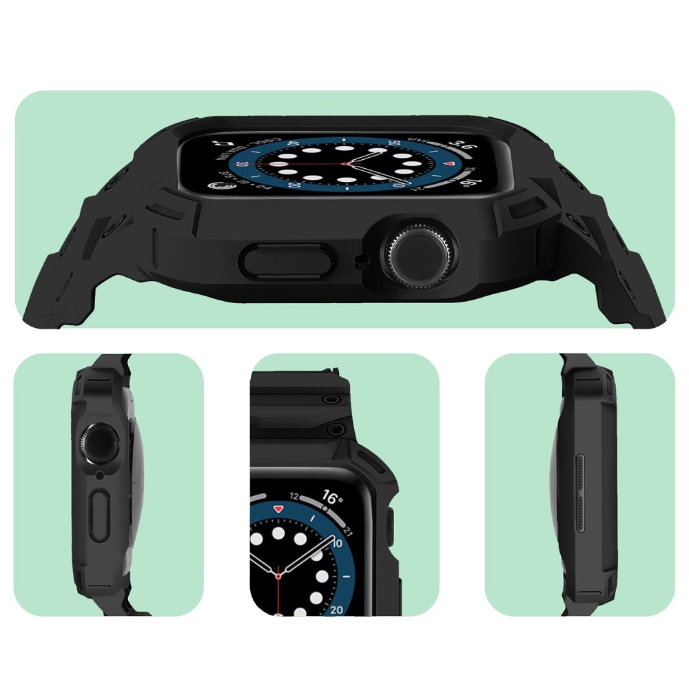 Apple Watch Series 10 46mm Adventure Hülle + Armband schwarz