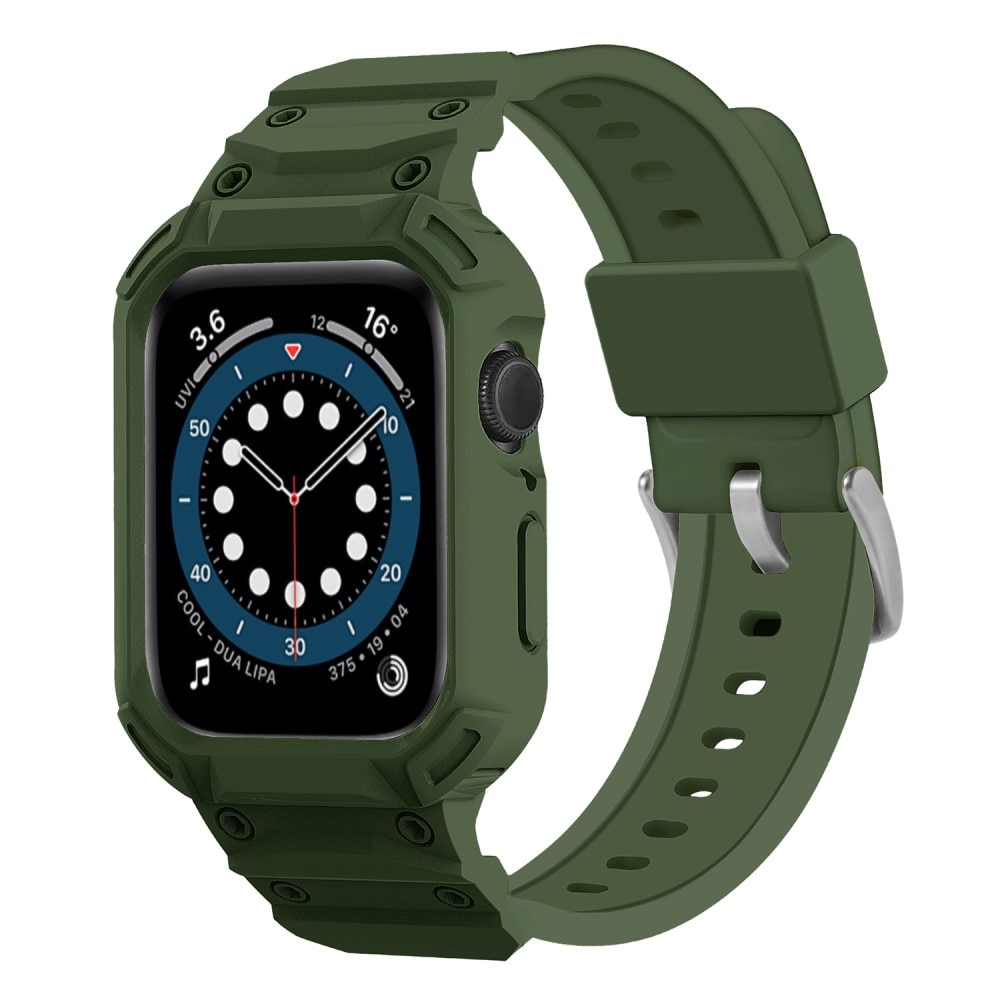 Apple Watch Series 10 46mm Adventure Hülle + Armband dunkelgrün