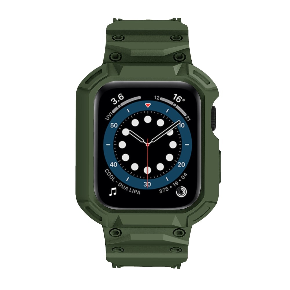 Apple Watch Series 10 46mm Adventure Hülle + Armband dunkelgrün