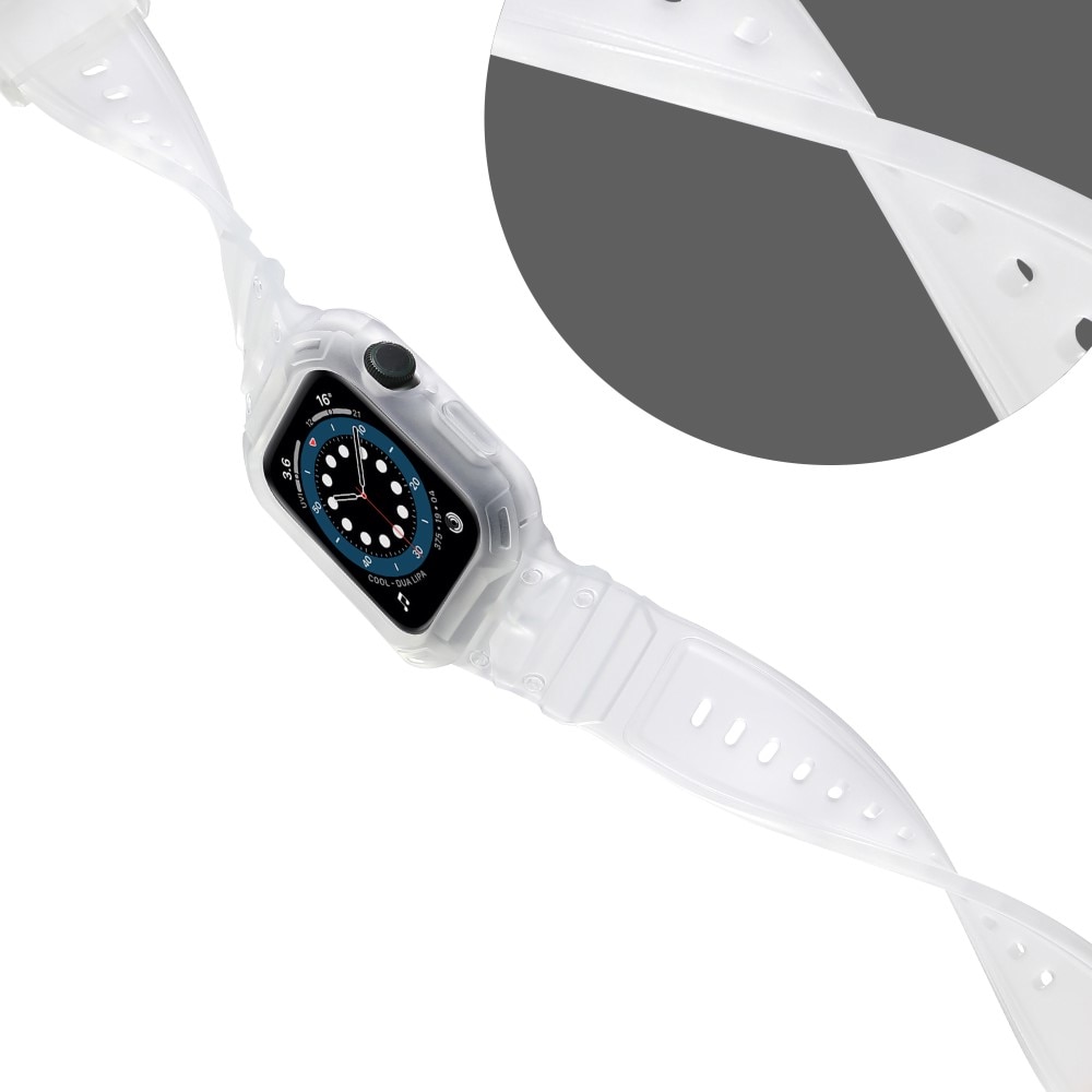 Apple Watch Series 10 46mm Adventure Hülle + Armband durchsichtig