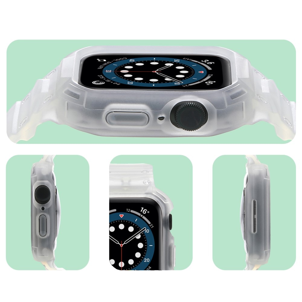 Apple Watch Series 10 46mm Adventure Hülle + Armband durchsichtig