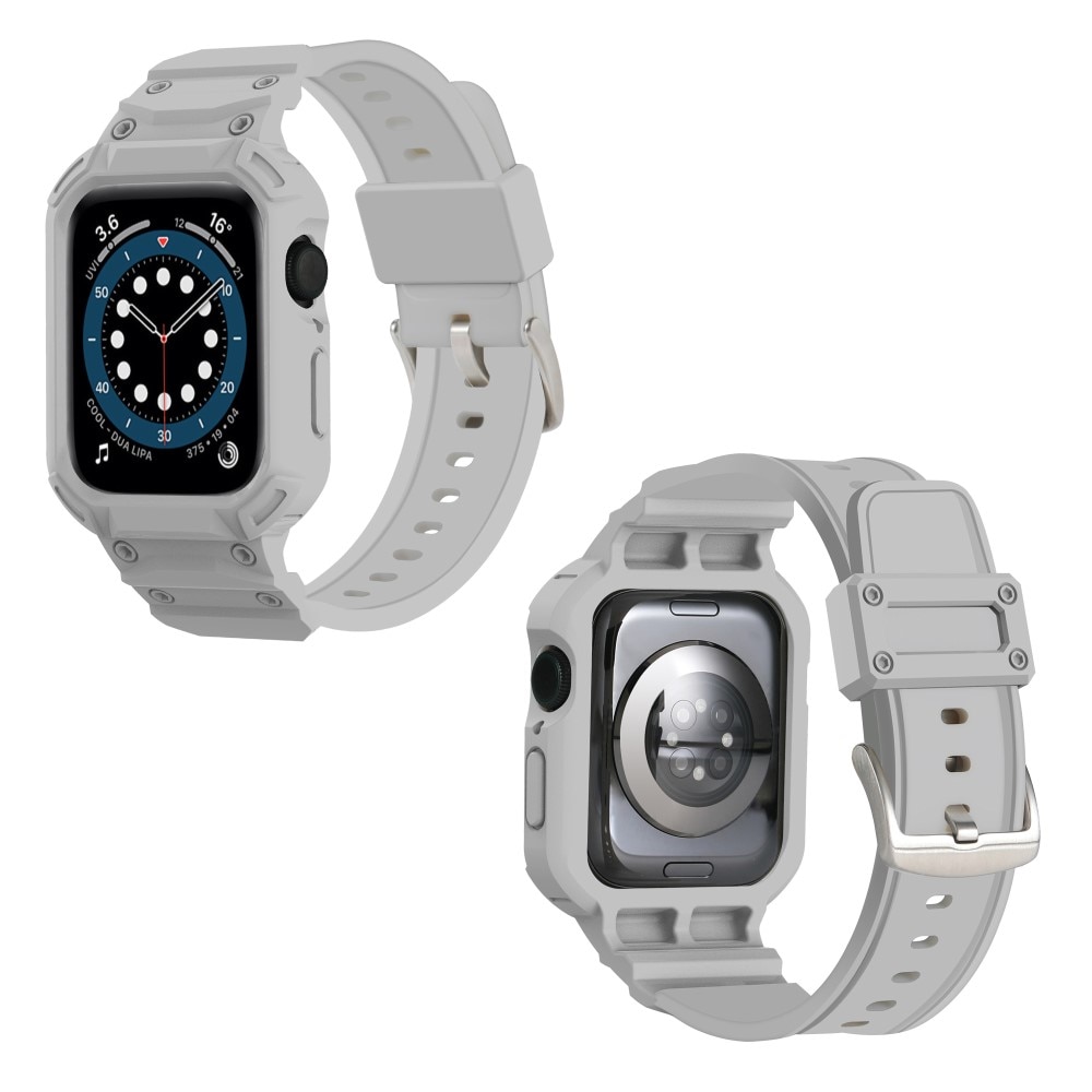 Apple Watch Series 10 46mm Adventure Hülle + Armband grau