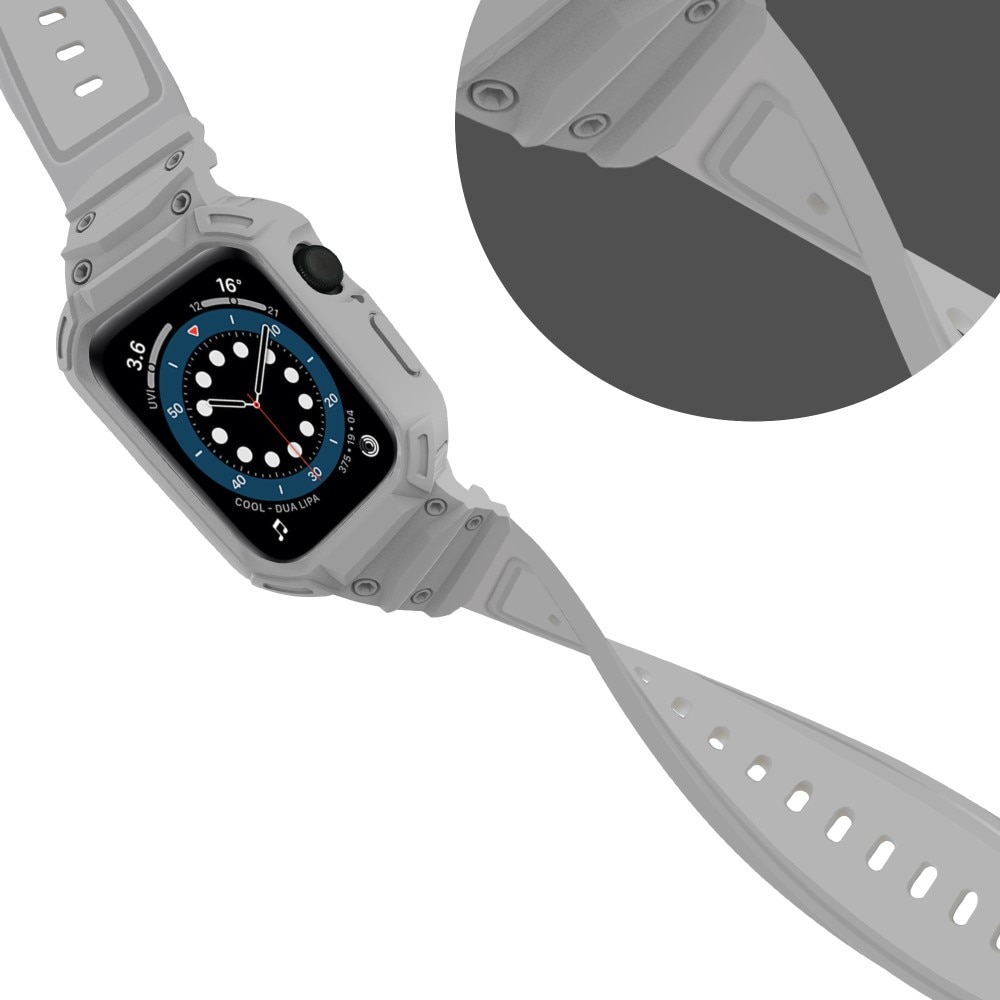 Apple Watch Series 10 46mm Adventure Hülle + Armband grau