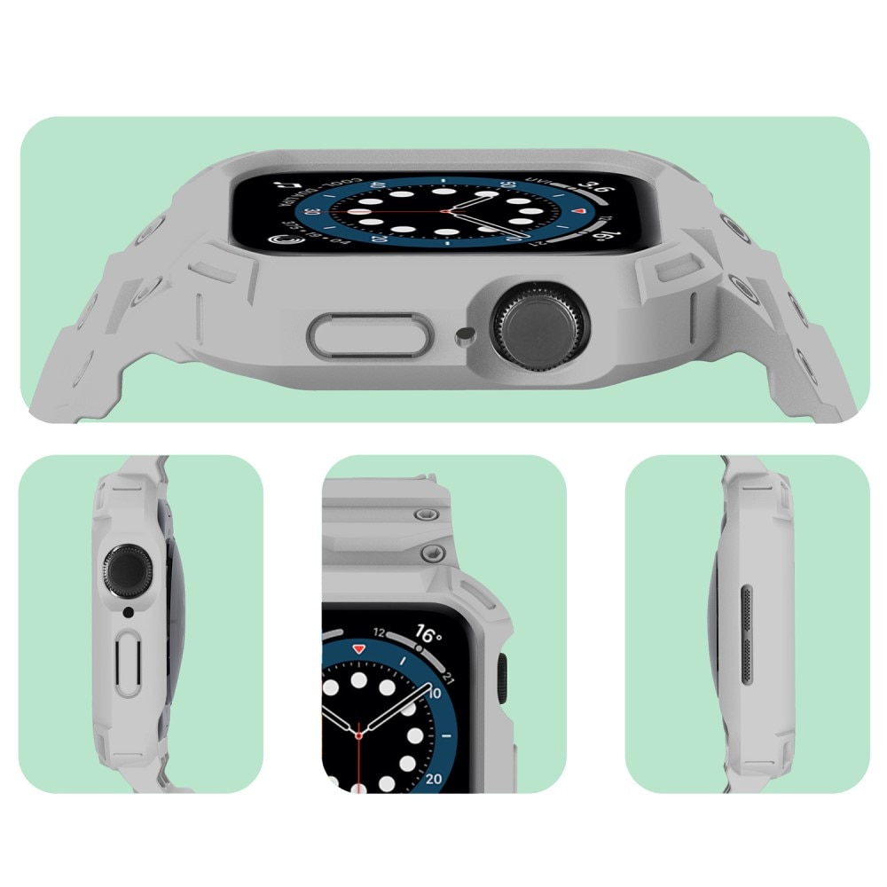 Apple Watch Series 10 46mm Adventure Hülle + Armband grau