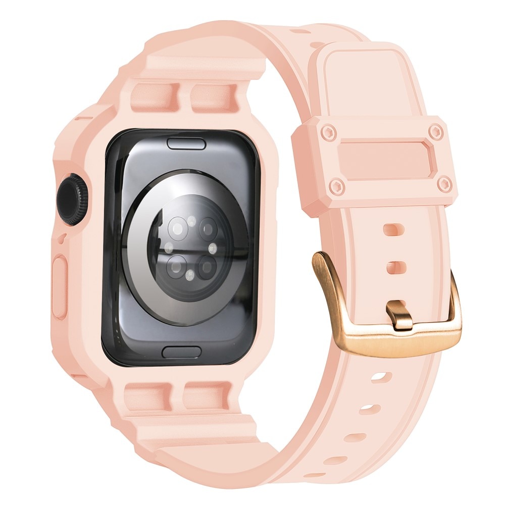 Apple Watch Series 10 42mm Adventure Hülle + Armband rosa