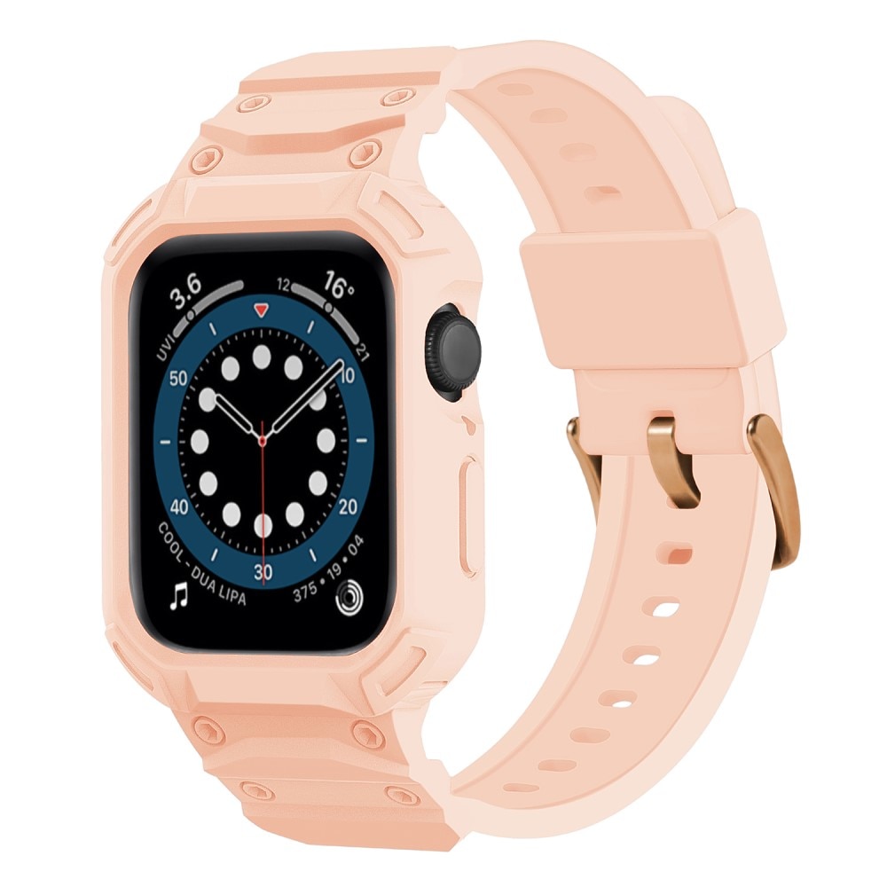 Apple Watch Series 10 42mm Adventure Hülle + Armband rosa