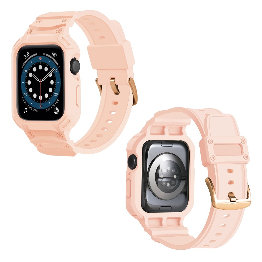 Apple Watch Series 10 42mm Adventure Hülle + Armband rosa