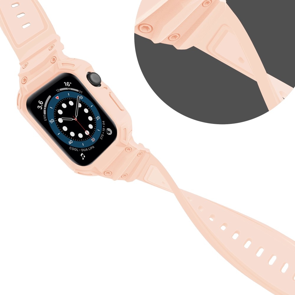 Apple Watch Series 10 42mm Adventure Hülle + Armband rosa