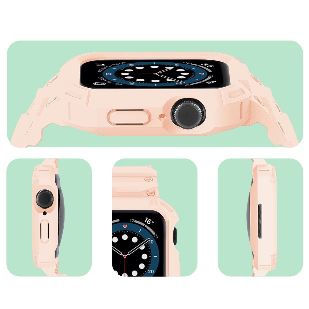 Apple Watch Series 10 42mm Adventure Hülle + Armband rosa