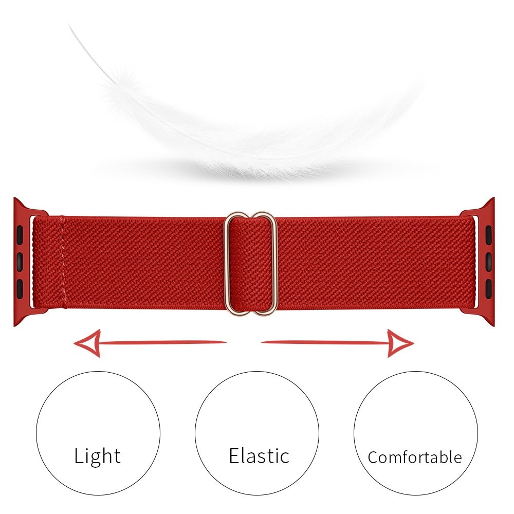 Apple Watch 42mm Elastisches Nylon-Armband rot