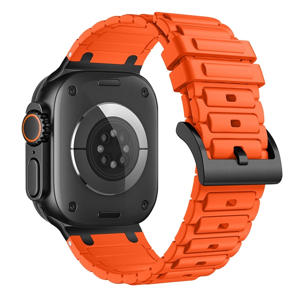 Apple Watch SE 44mm Tough Silicone Strap, Orange