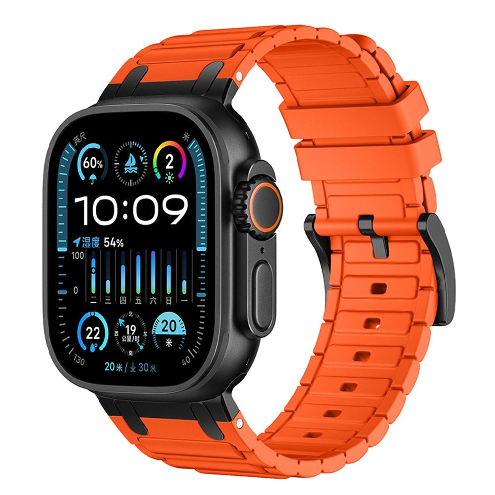 Apple Watch Ultra 49mm 2nd Gen Tough Silicone Strap, Orange