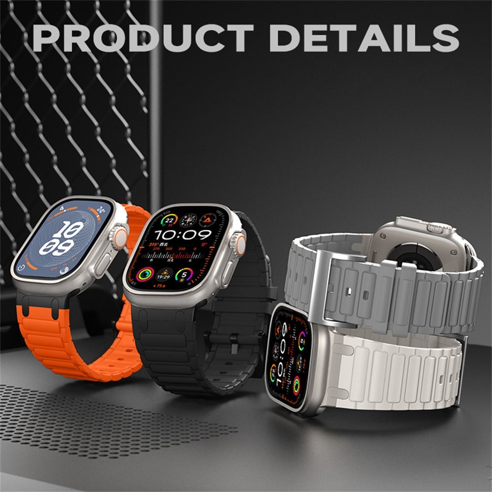 Apple Watch Ultra 49mm 2nd Gen Tough Silicone Strap, Orange