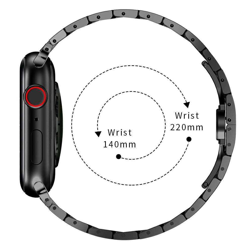 Apple Watch 41mm Series 7 Gliederarmband schwarz